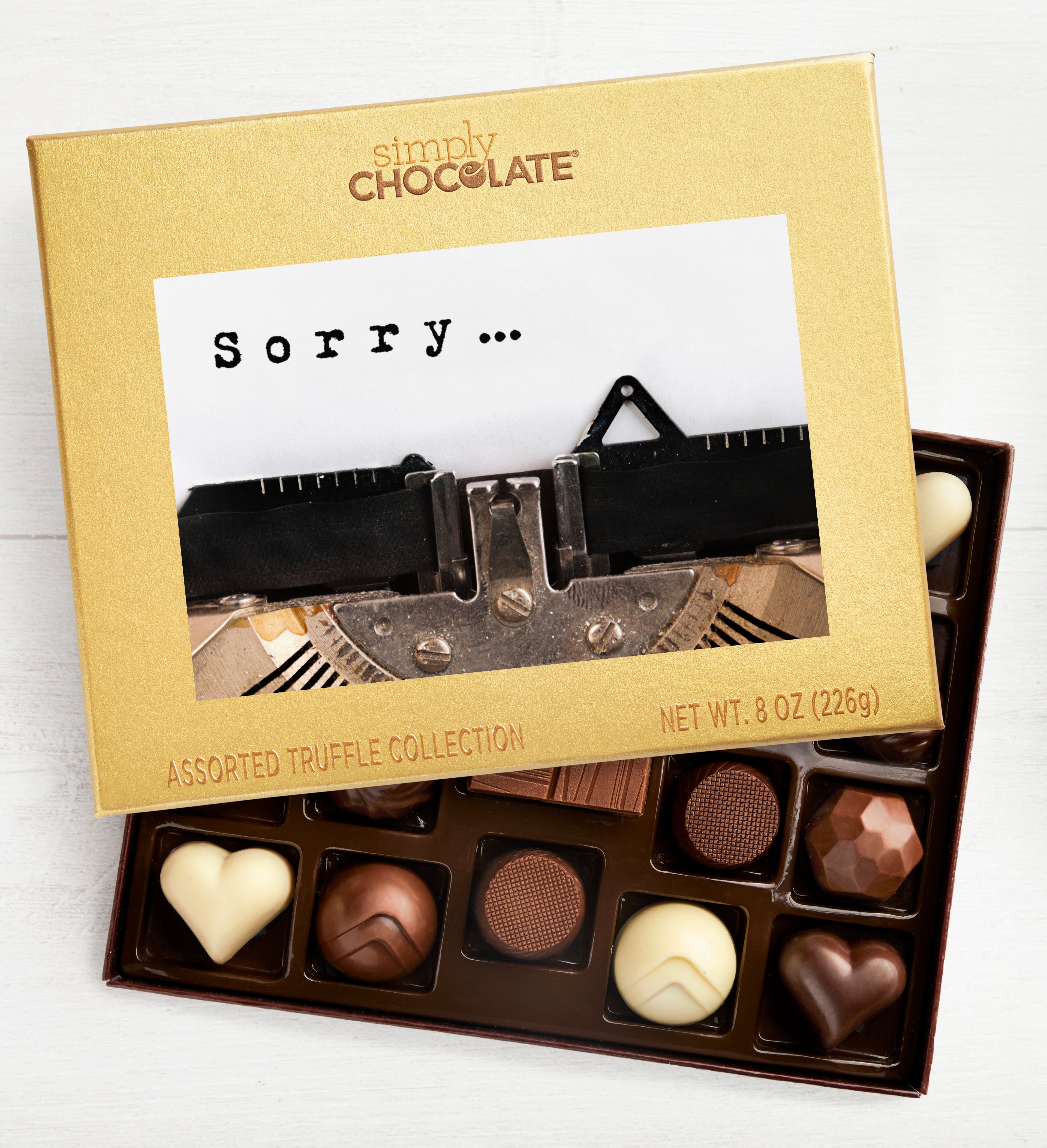 Sorry-Typewriter 19pc Chocolate Box
